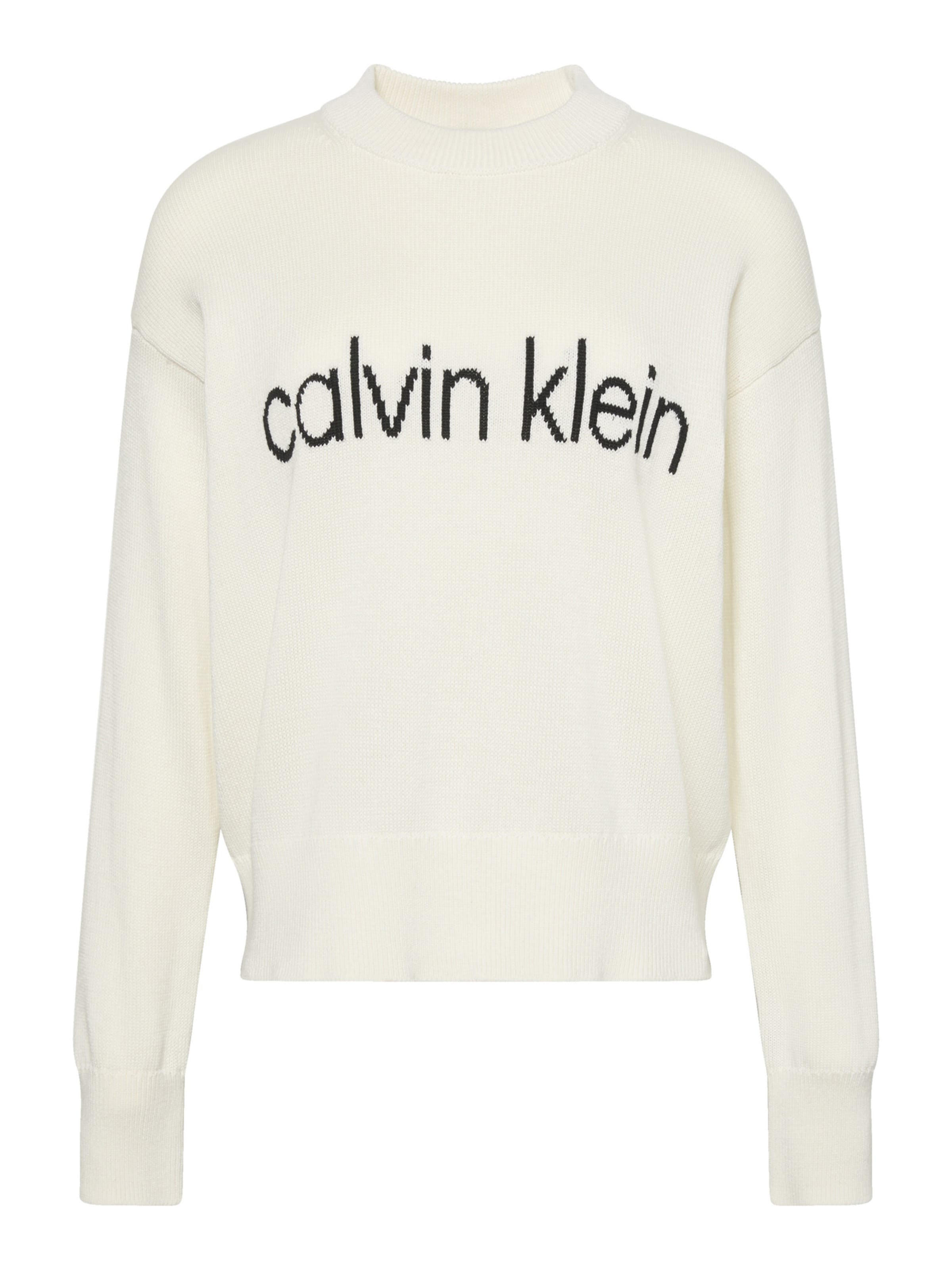Calvin Klein Jeans Pullover in Weiß: Vorderseite