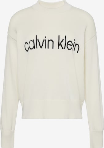 Calvin Klein Jeans Pullover in Weiß: Vorderseite