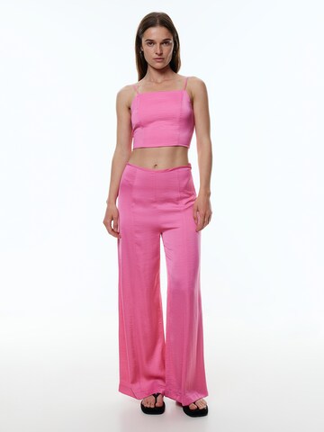 EDITED Široke hlačnice Hlače 'Jemma' | roza barva
