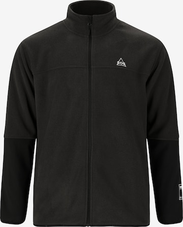 SOS Fleece Jacket 'Senja' in Black: front