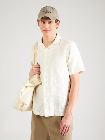 INDICODE JEANS Regular Fit Paita 'INWaves' värissä valkoinen: etupuoli