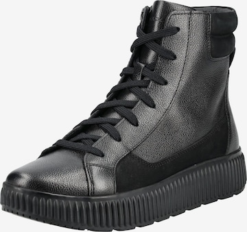 GEOX Schnürstiefelette in Schwarz: Vorderseite