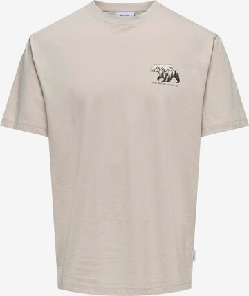 T-Shirt 'KEANE' Only & Sons en gris : devant