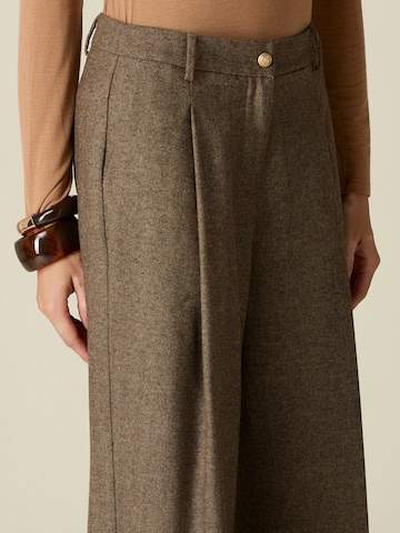 oltre Wide leg Broek in Bruin