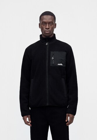ELLESSE Fleece Jacket 'Zerano 2' in Black: front