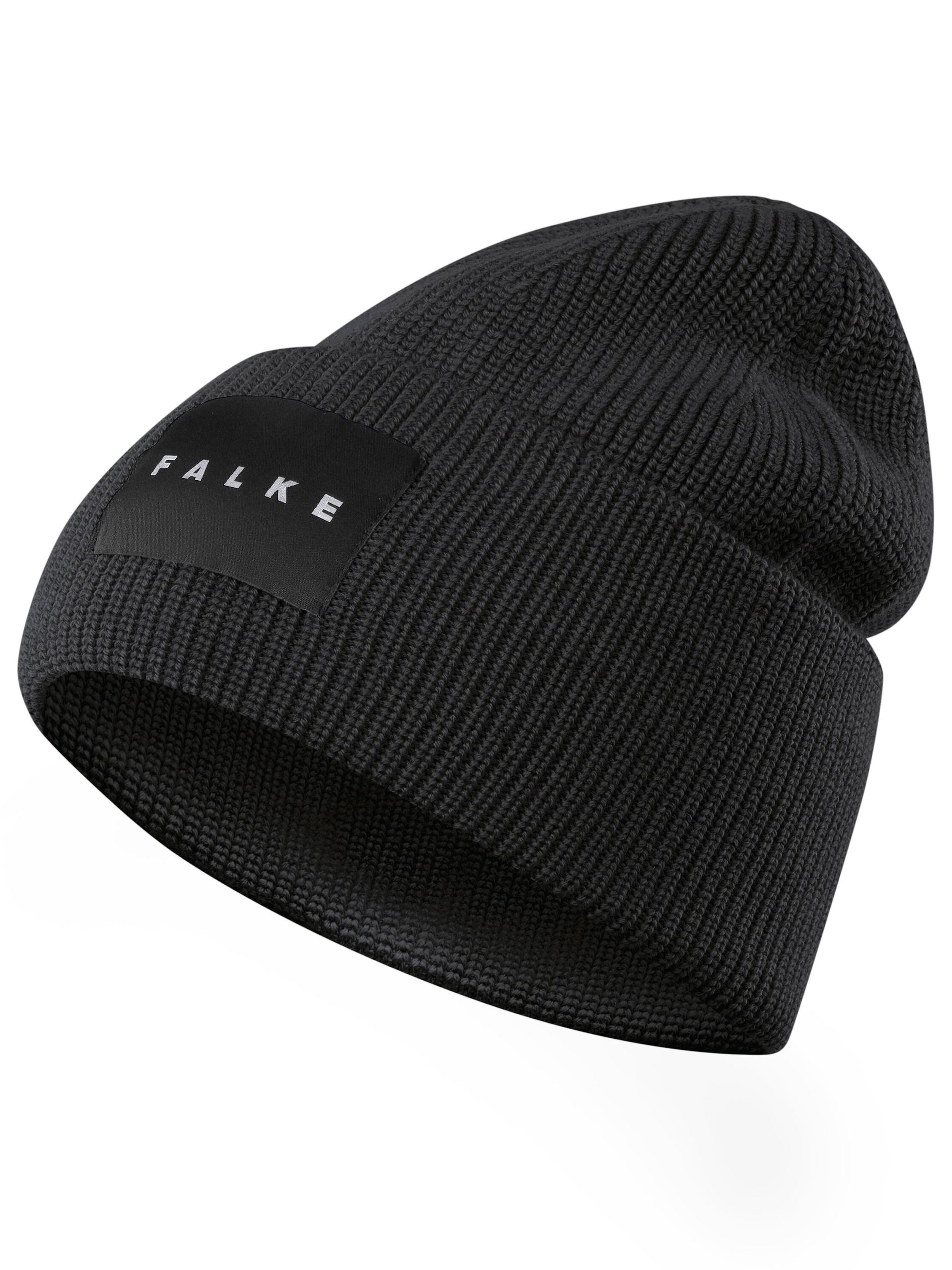 FALKE Beanie in Black: front
