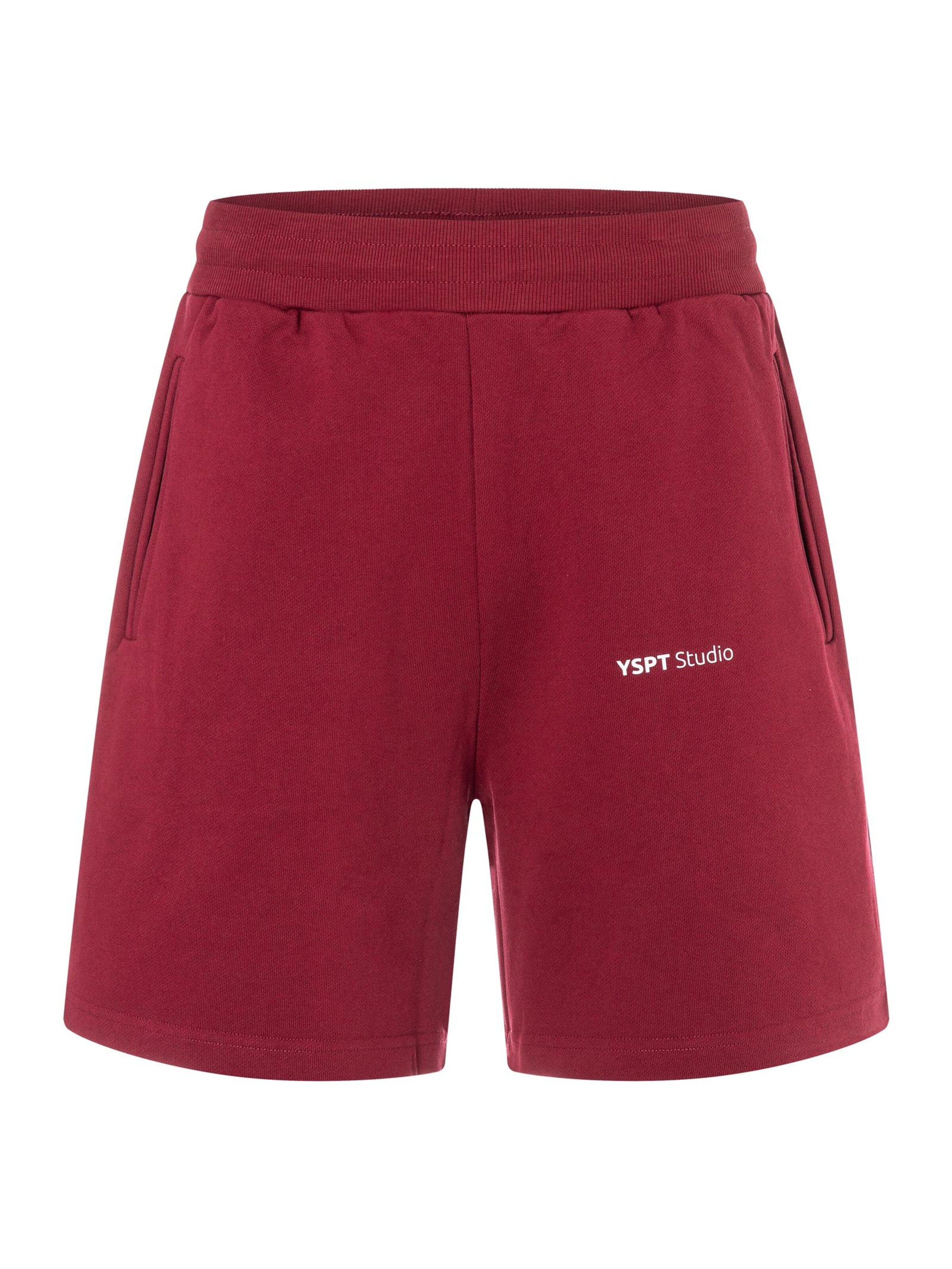 YSPT Studio Loosefit Sporthose 'Ruby'‌‌‌‌‌‌‌‌‌ in Rot: Vorderseite