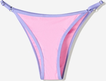 BershkaBikini donji dio - roza boja: prednji dio