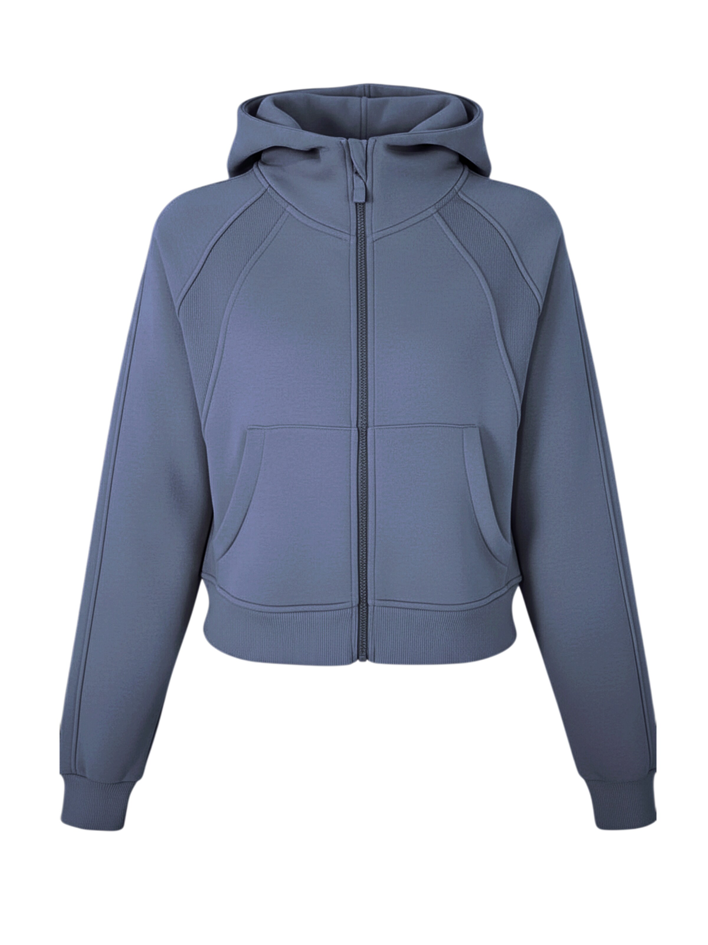 Organication Sweatjacke in Blau: Vorderseite