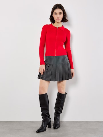 Cardigan ' ' Apricot en rouge