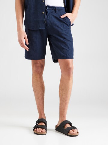 Only & Sons Regular Trousers 'ONSLeo' in Blue: front