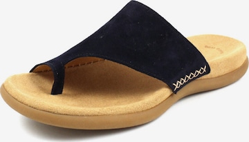 GABOR T-Bar Sandals in Blue: front