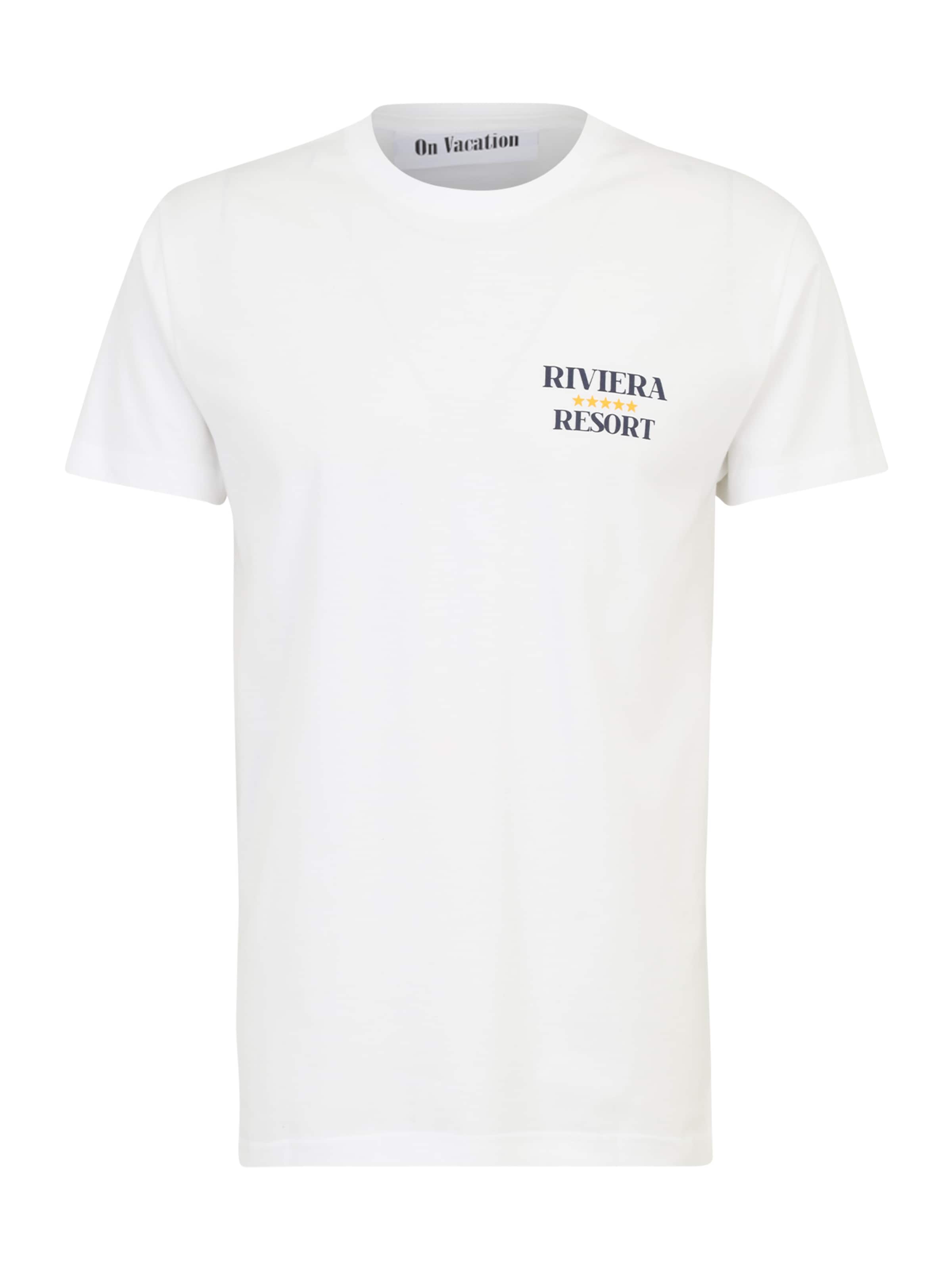 On Vacation T-Shirt 'Riviera' in Weiß: Vorderseite