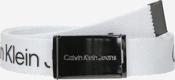 Ceinture Calvin Klein Jeans en blanc : devant