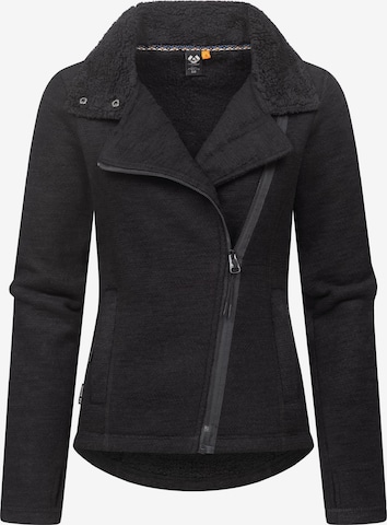 Giacca di pile 'Saskie' di Ragwear in nero: frontale