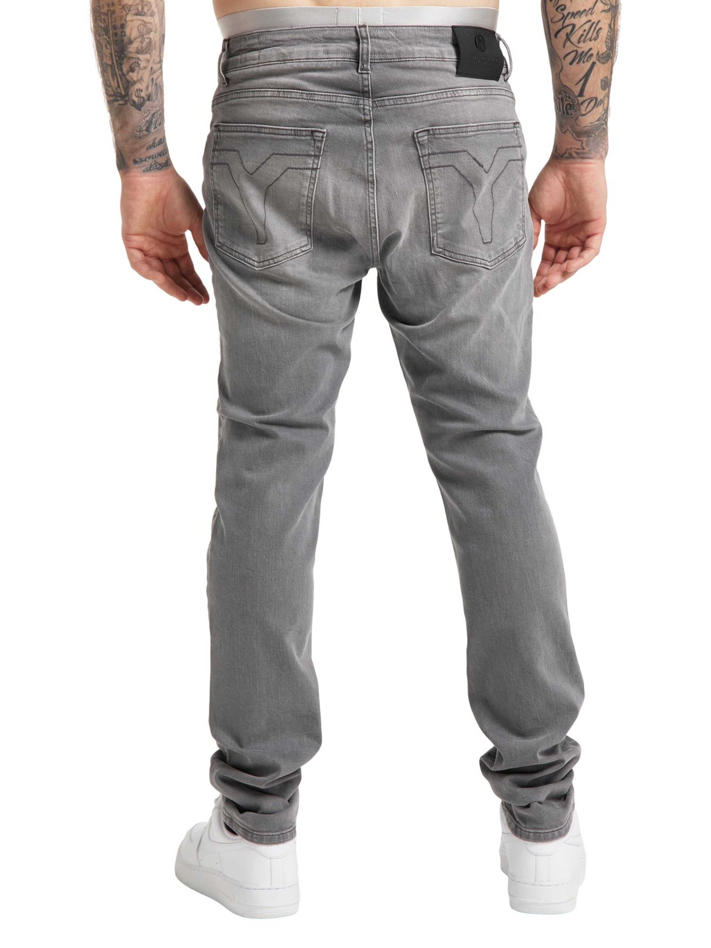 Carlo Colucci Regular Jeans in Grau