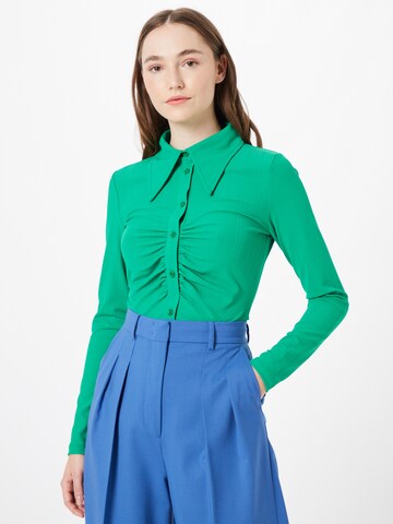 Warehouse Blouse in Green: front