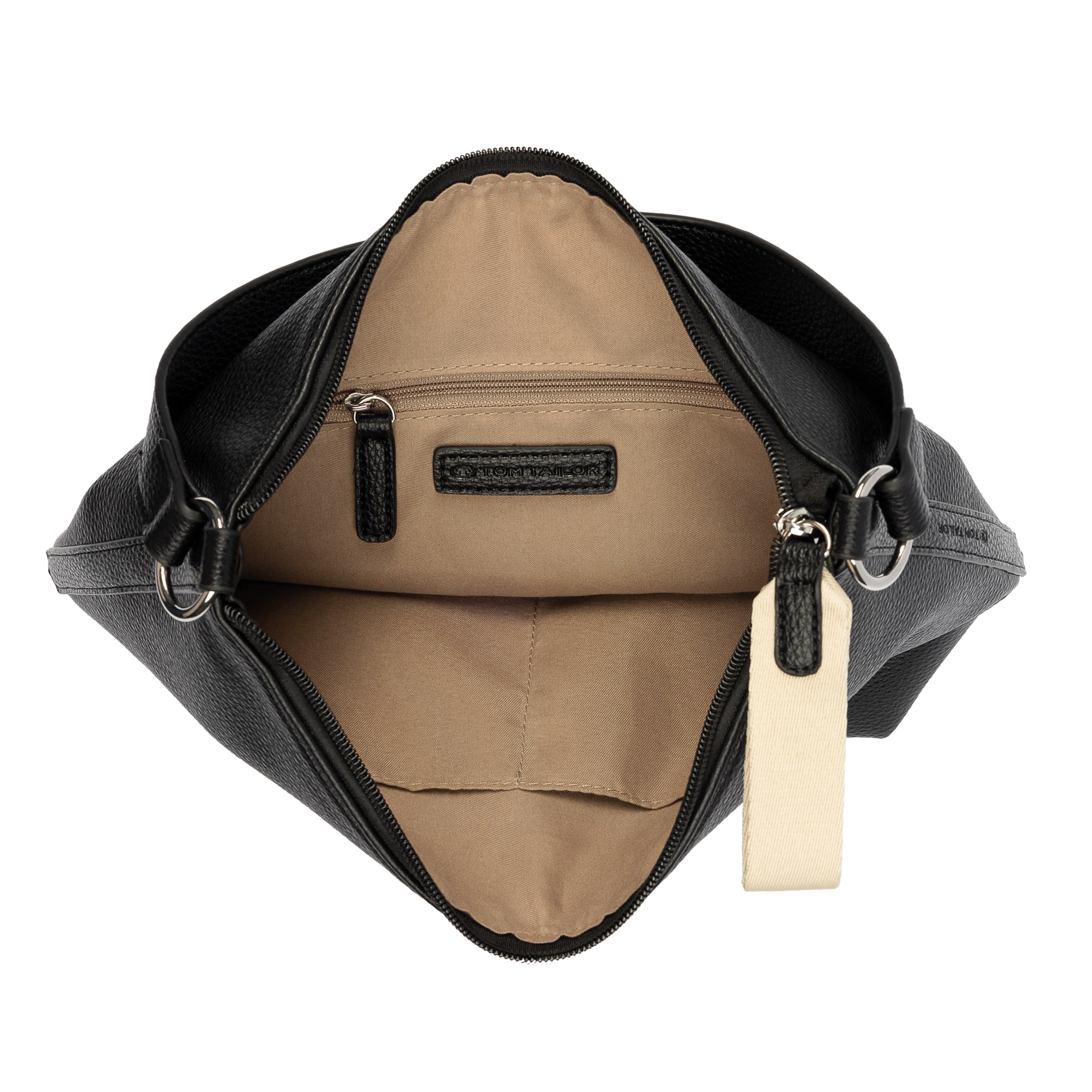 TOM TAILOR Handtasche 'Fania' in Schwarz