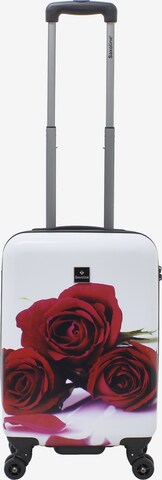 Saxoline Trolley 'Roses' in Weiß: predná strana