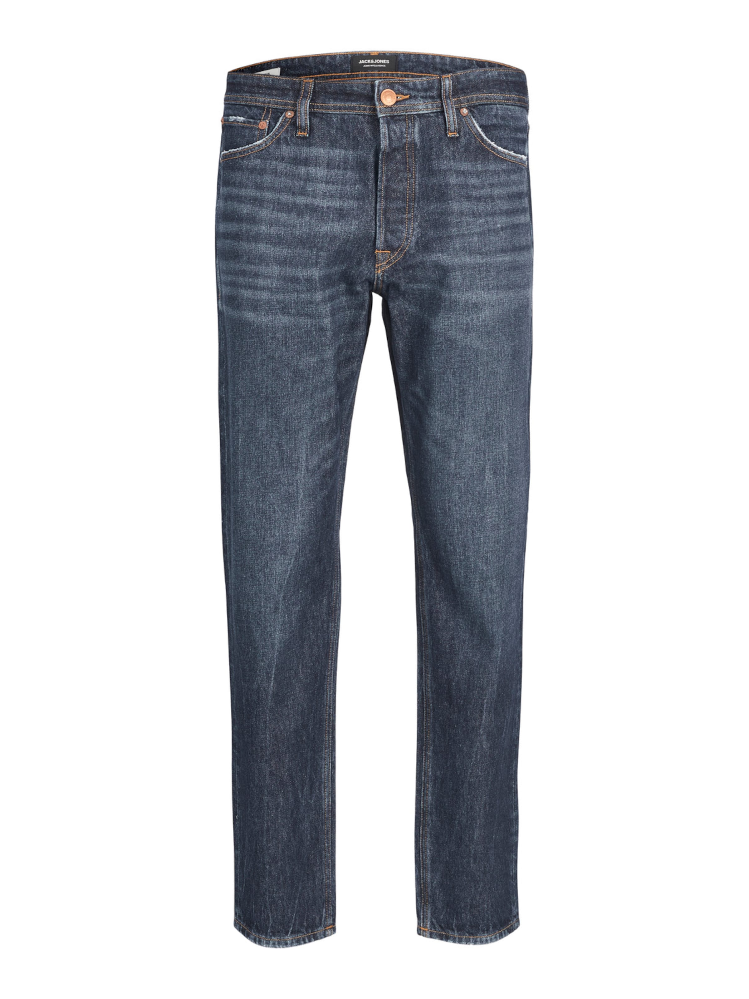 JACK & JONES Широка кройка Дънки 'CHRIS' в синьо: отпред