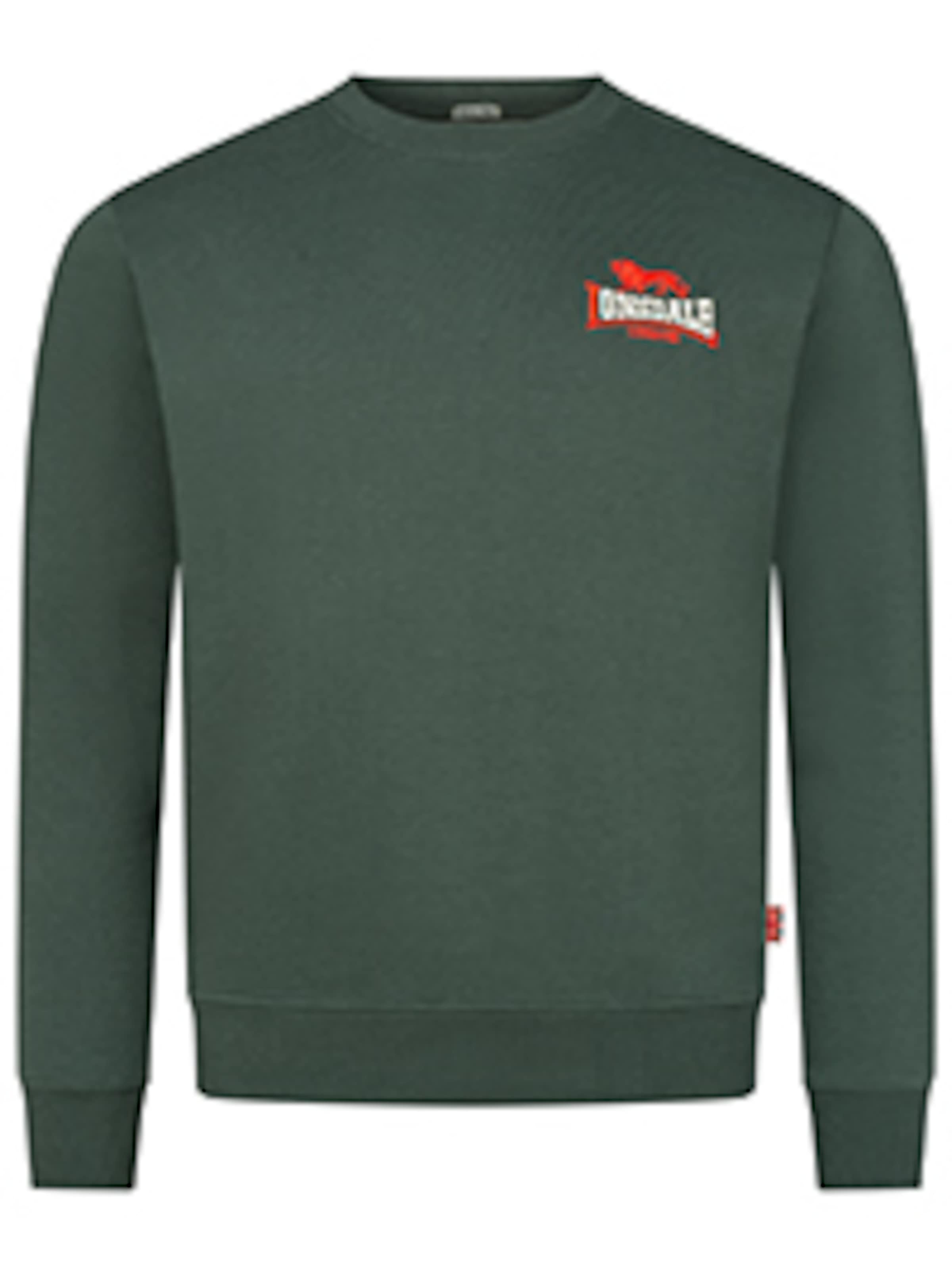 LONSDALE Sweatshirt 'Lympstone' i grøn: forside