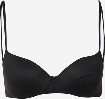 Cotton On Body T-shirt Bra in Black: front