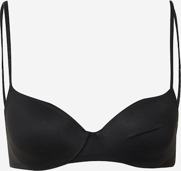 Sutien de tricou Sutien de la Cotton On Body pe negru: față