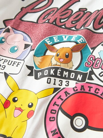 Tricou 'NKFJYLAL POKEMON' de la NAME IT pe alb