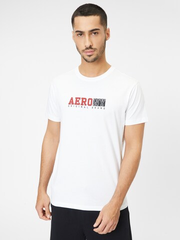 AÉROPOSTALE T-shirt i vit: framsida