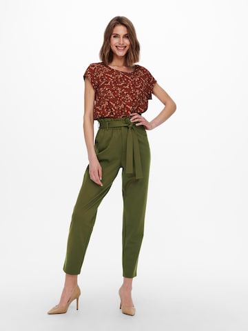ONLY Zúžený Kalhoty ' Poptrash-ova' – zelená