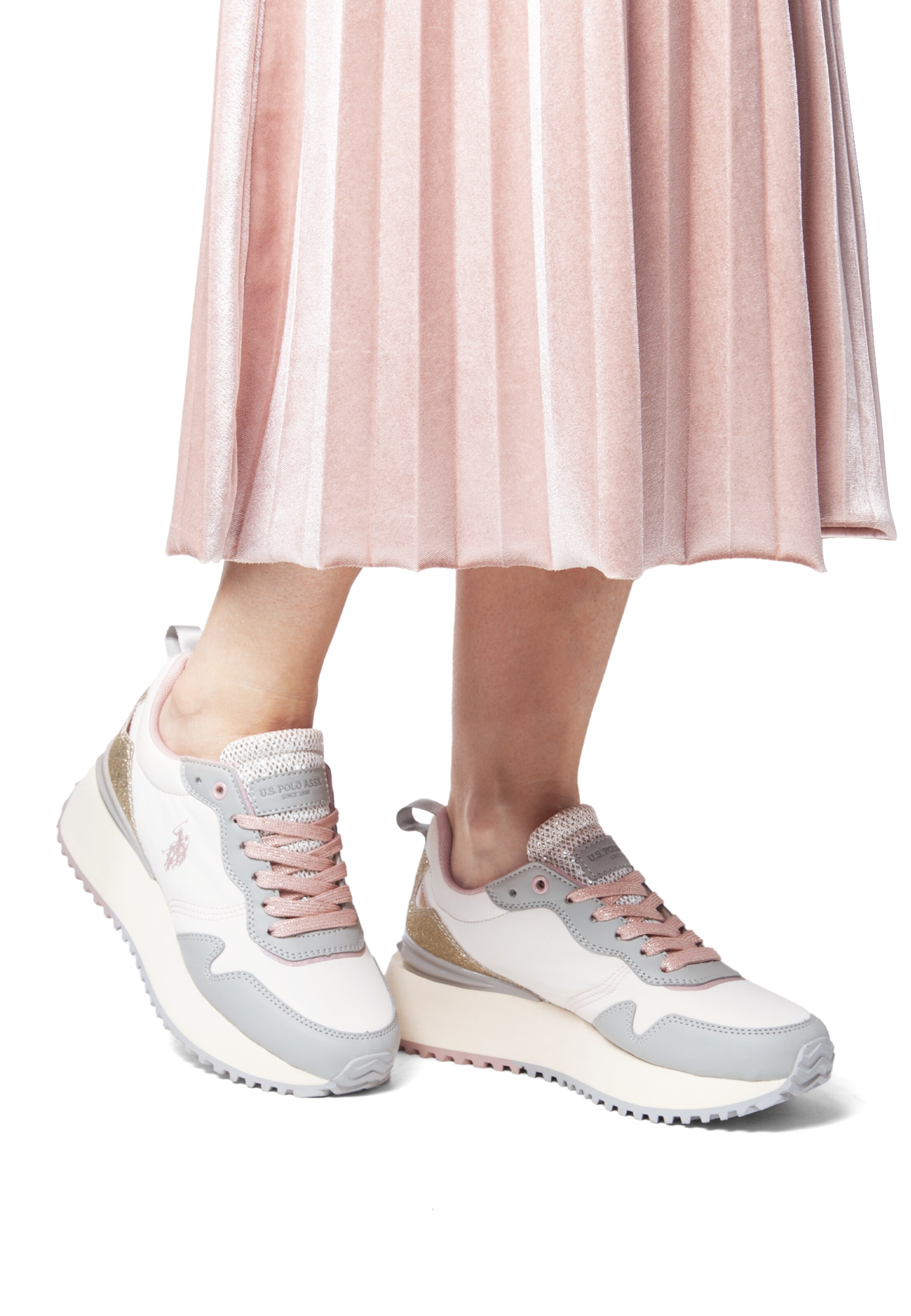 Sneaker bassa di U.S. POLO ASSN. in bianco