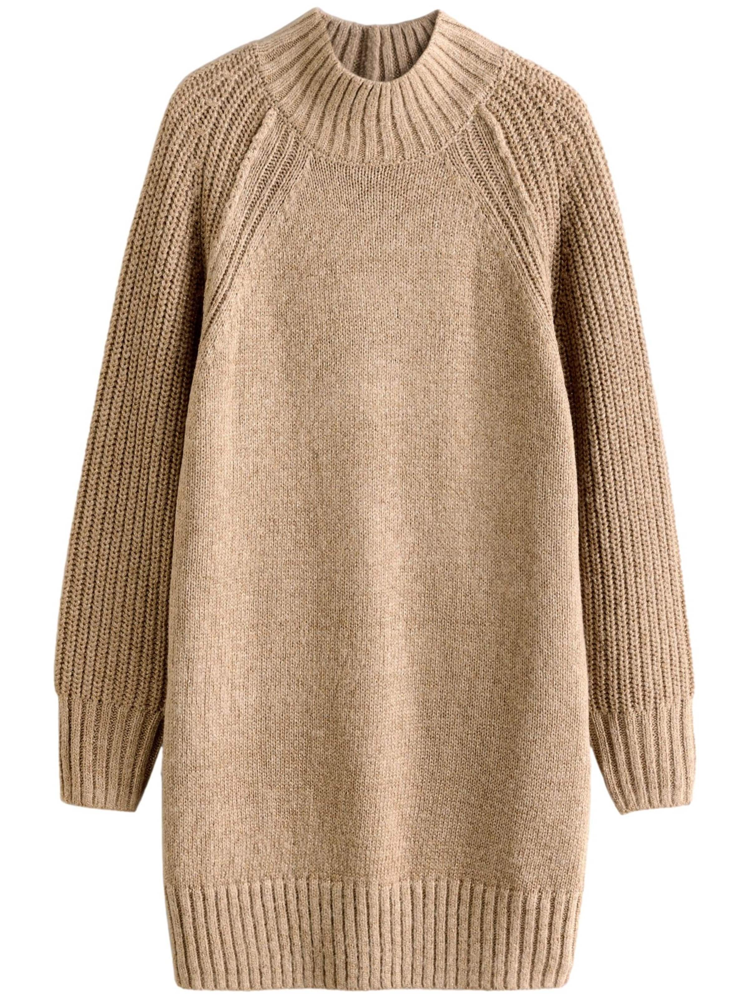 Next Strikkjole i beige, Produktvisning