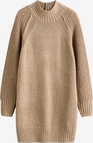 Next Трикотажное платье в Бежевый: спереди