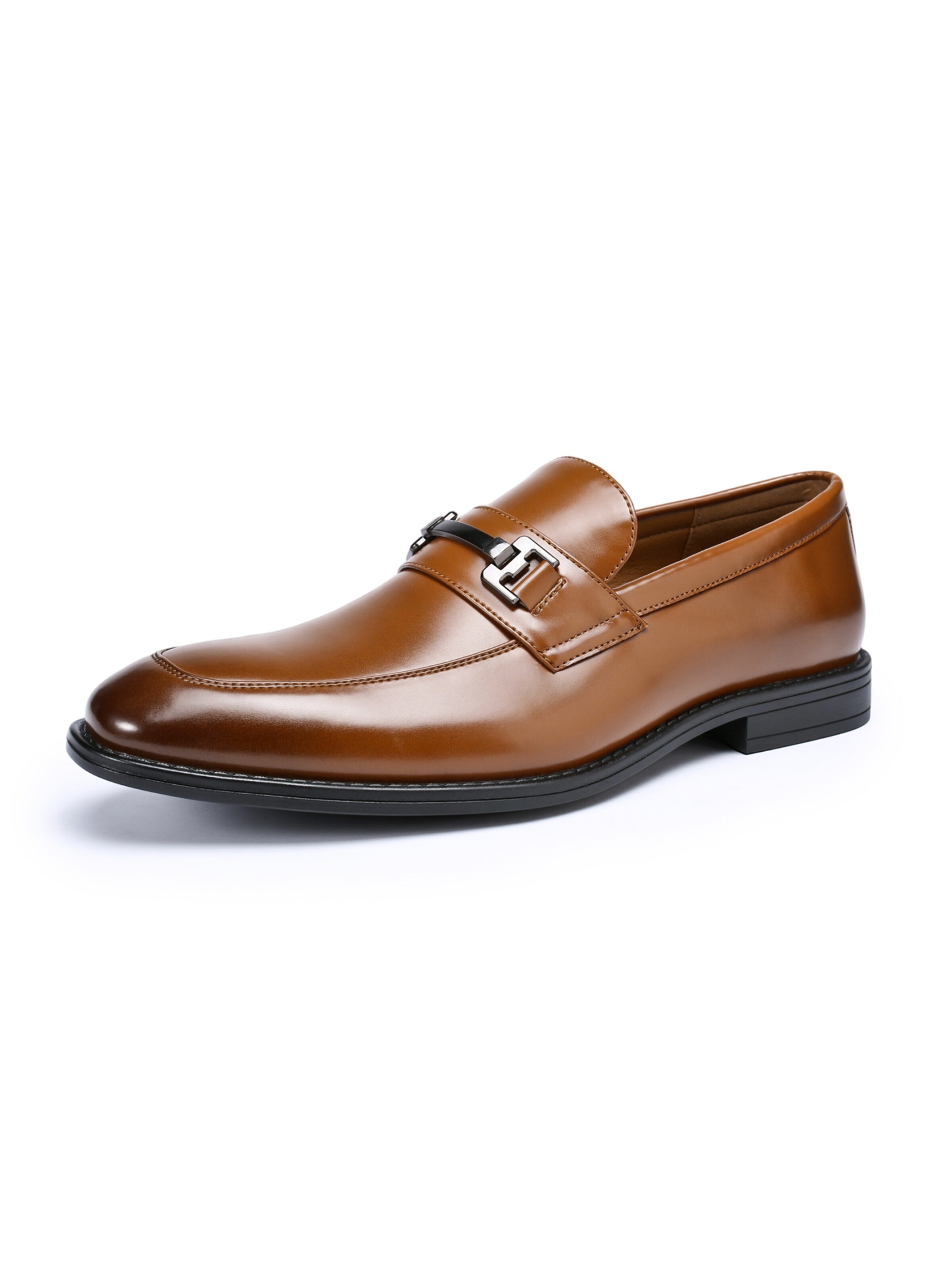 ALLTHEMEN Classic Flats 'Nachtpfad' in Brown: front