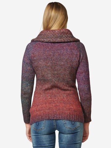 KOROSHI Knit cardigan in Mixed colours