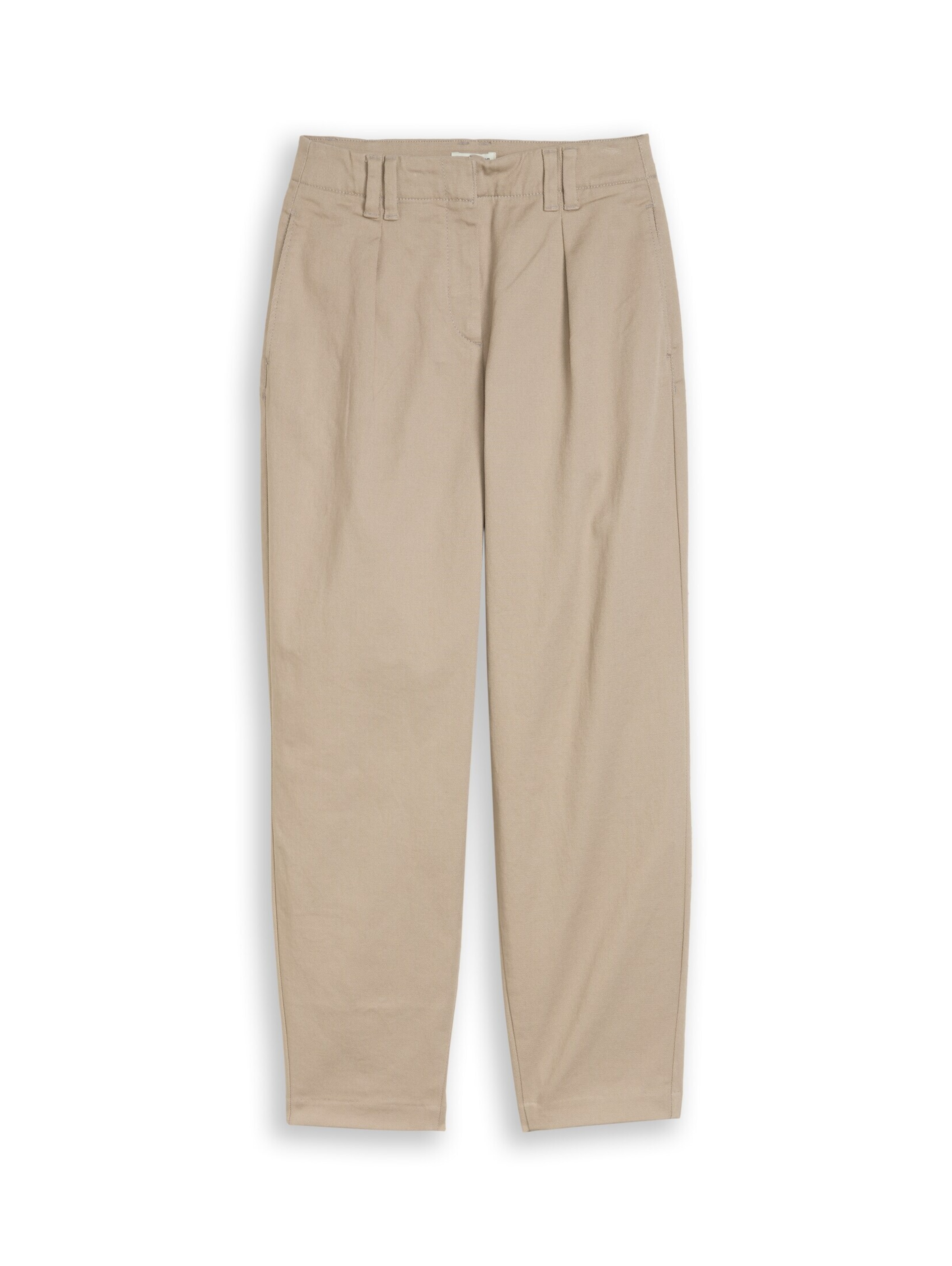 TOM TAILOR Barrel Trousers in Grey: front