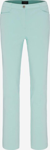 Goldner Slimfit Broek 'Anna' in Groen: voorkant