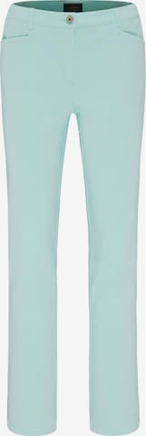 Goldner Slimfit Broek 'Anna' in Groen: voorkant