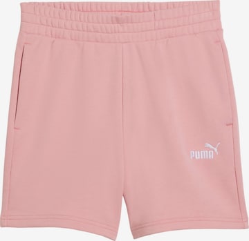 Pantaloni sportivi 'ESS SMALL No. 1' di PUMA in rosa: frontale