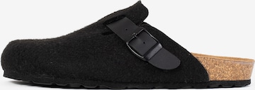 Bayton Clogs in Black: front