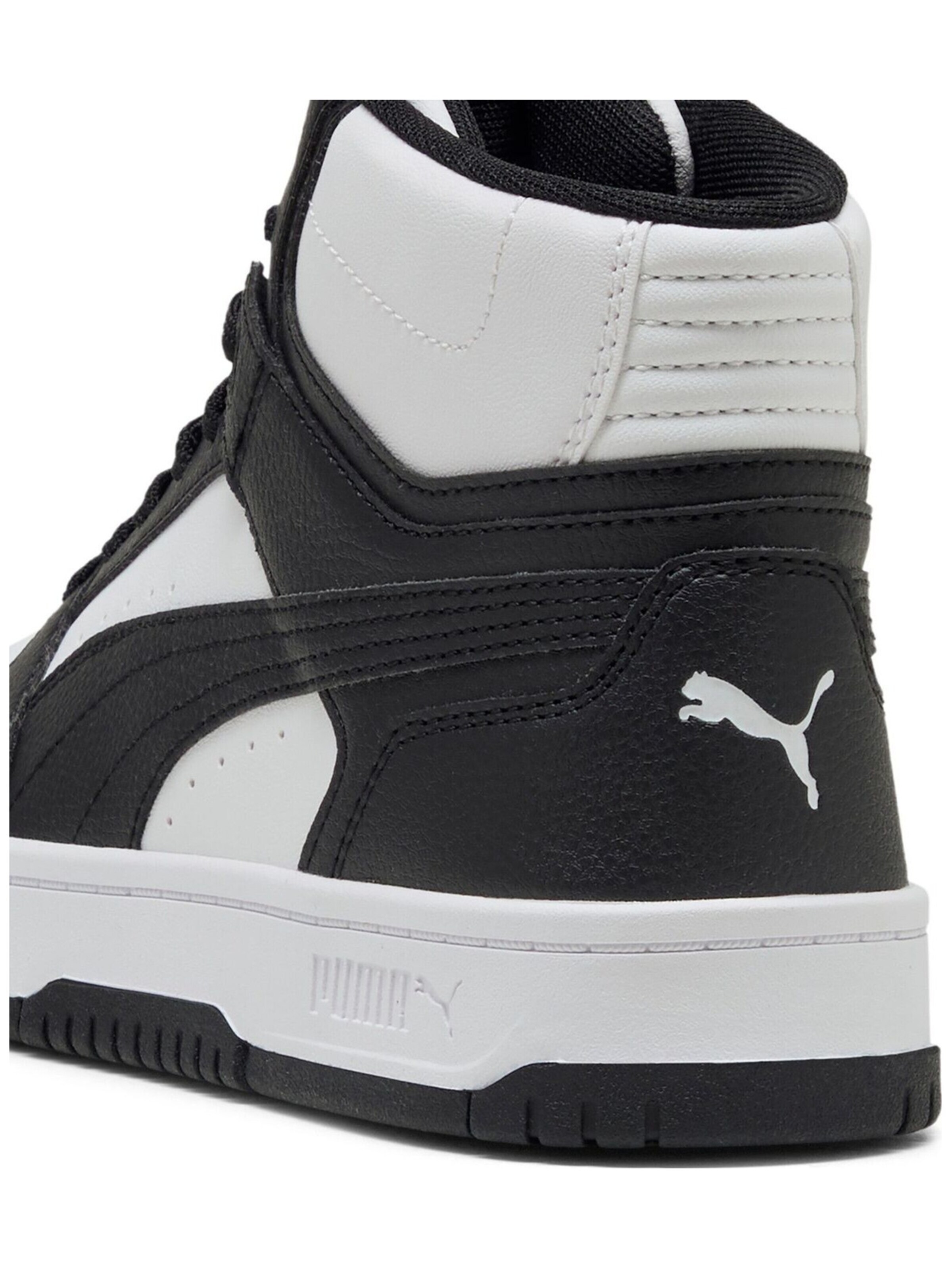 juoda PUMA Sportiniai batai 'Rebound Slam Mid Jr'
