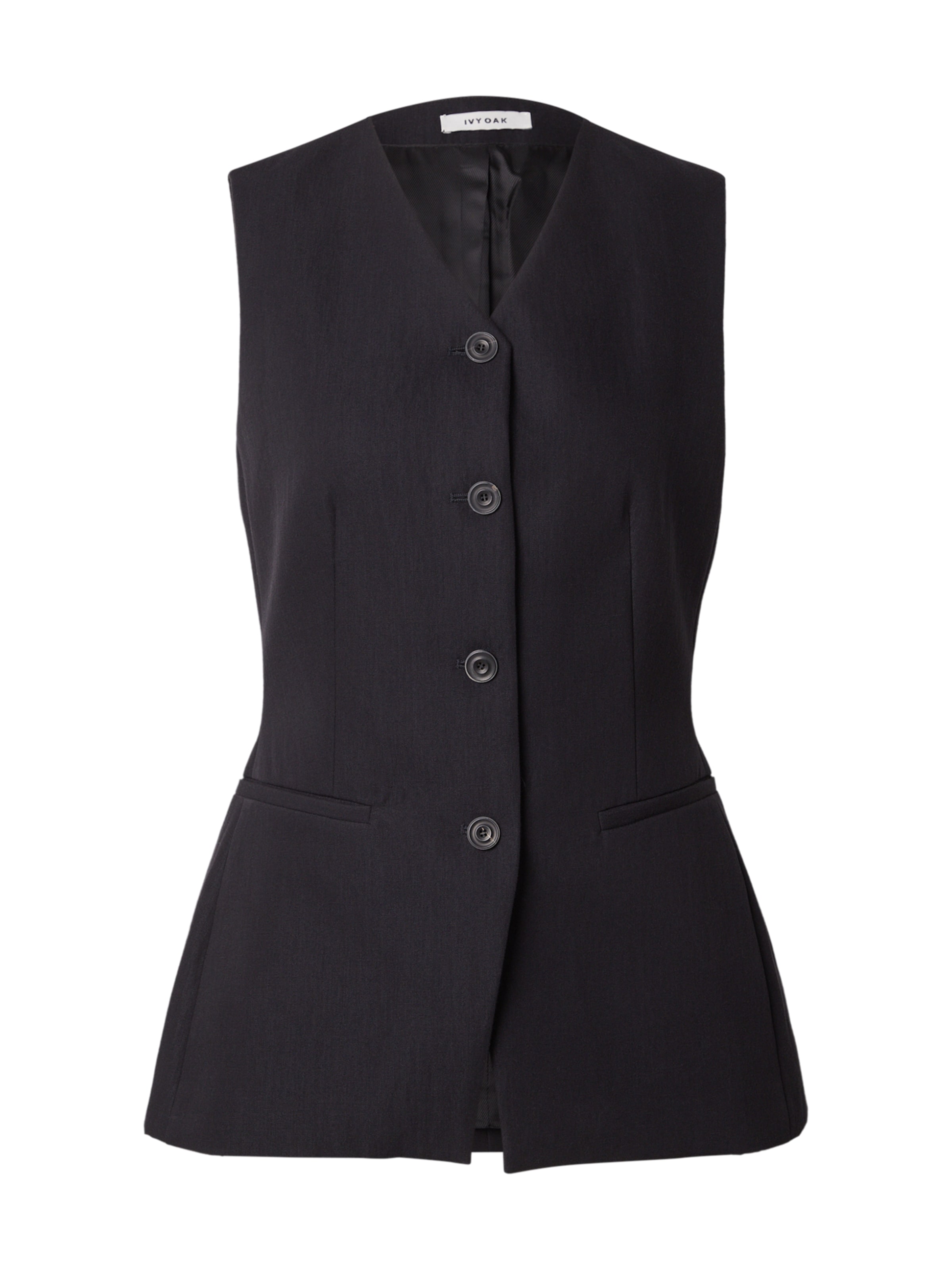 IVY OAK Gilet 'JUNIPER LANE' in Zwart: voorkant