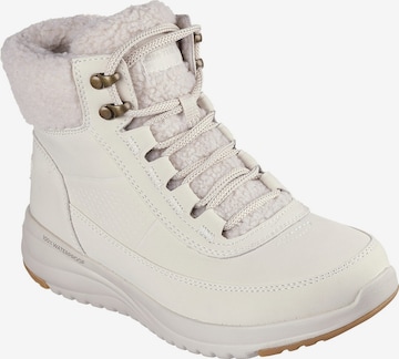 Bottines à lacets SKECHERS en blanc : devant