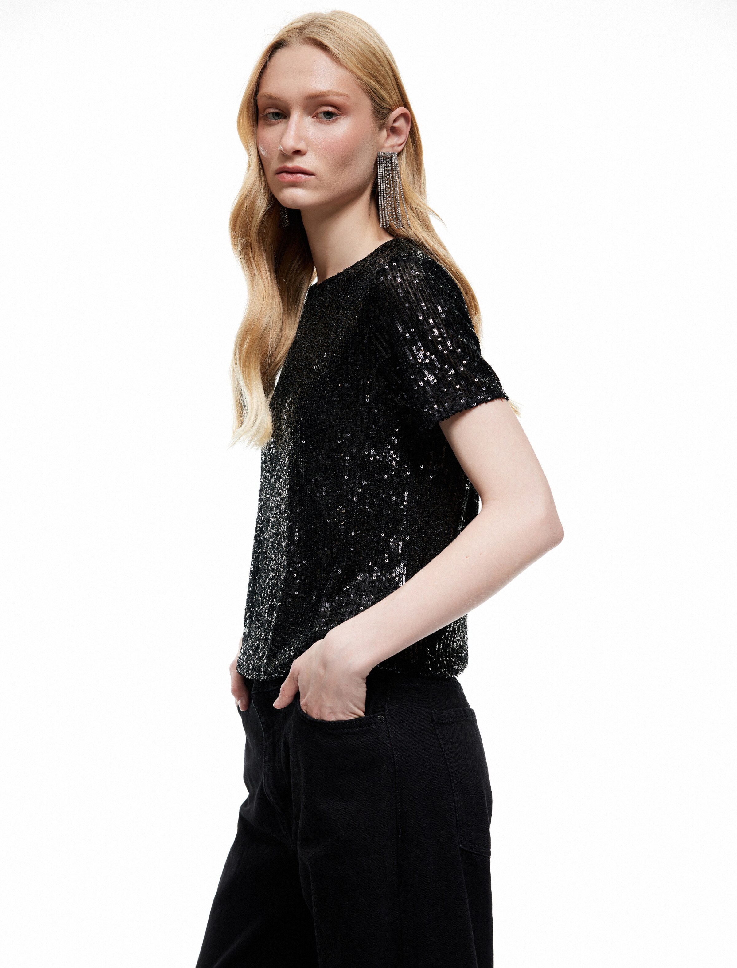 Koton Blouse in Black: front