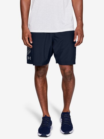 UNDER ARMOUR Regular Sportshorts 'Woven Graphic' in Blau: predná strana