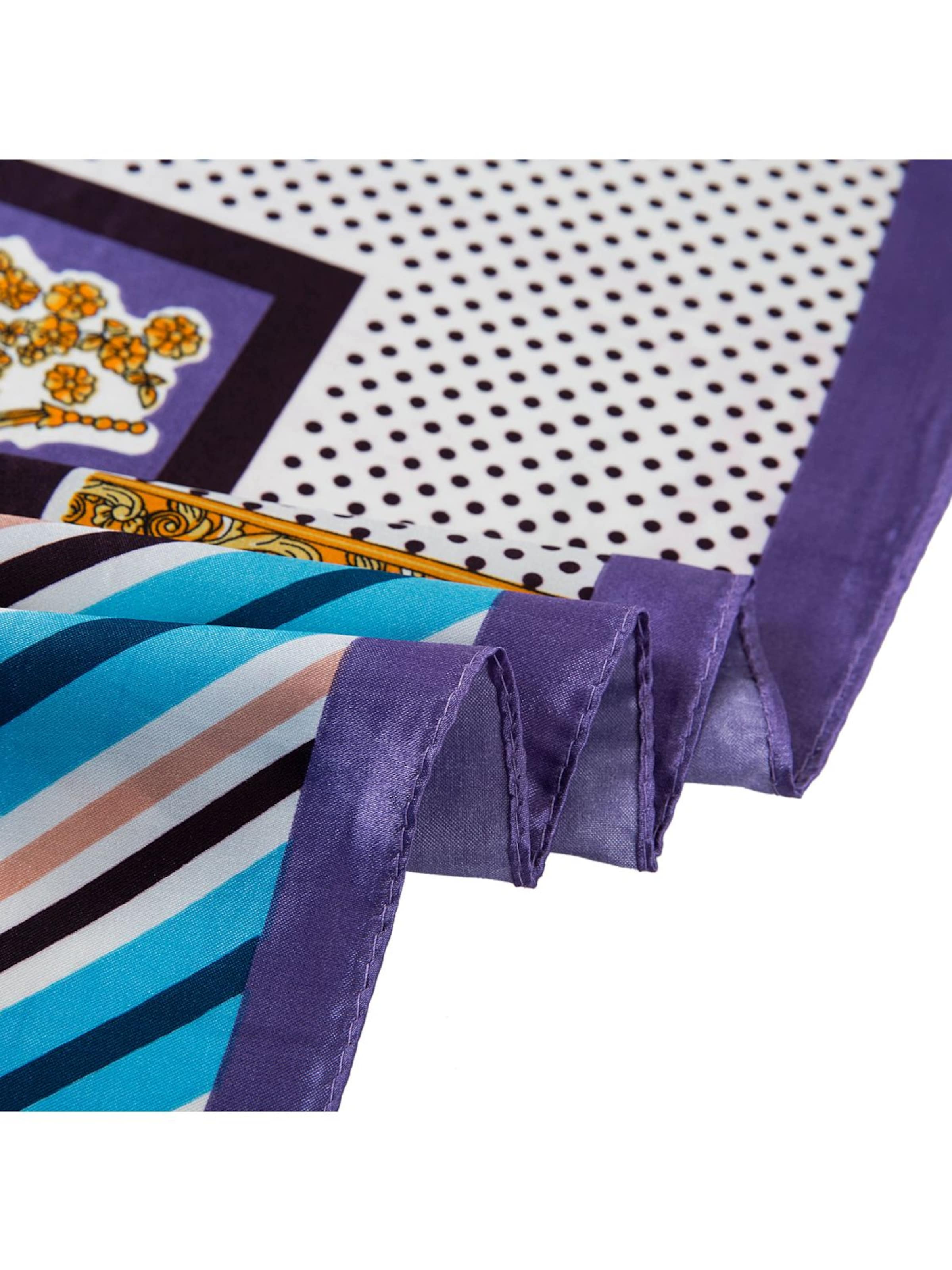 Sciarpa 'Petit carré de Soie Cream Cléo' di alberto cabale in lilla