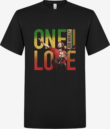T-Shirt 'Bob Marley One LoveT-Shirt' Bob Marley en noir : devant