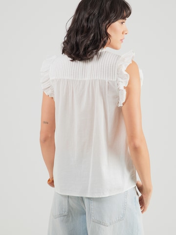 Pepe Jeans Bluse in Weiß: Rückseite