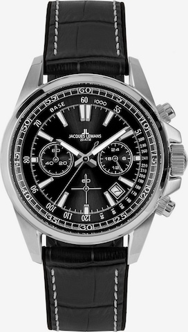 Jacques Lemans Analog Watch in Black: front