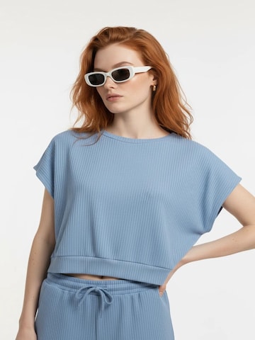 No Matter What Shirt in Blauw